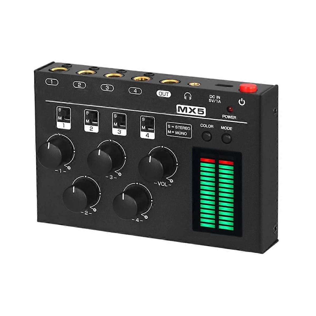 MX5 4-channel stereo audio mixer