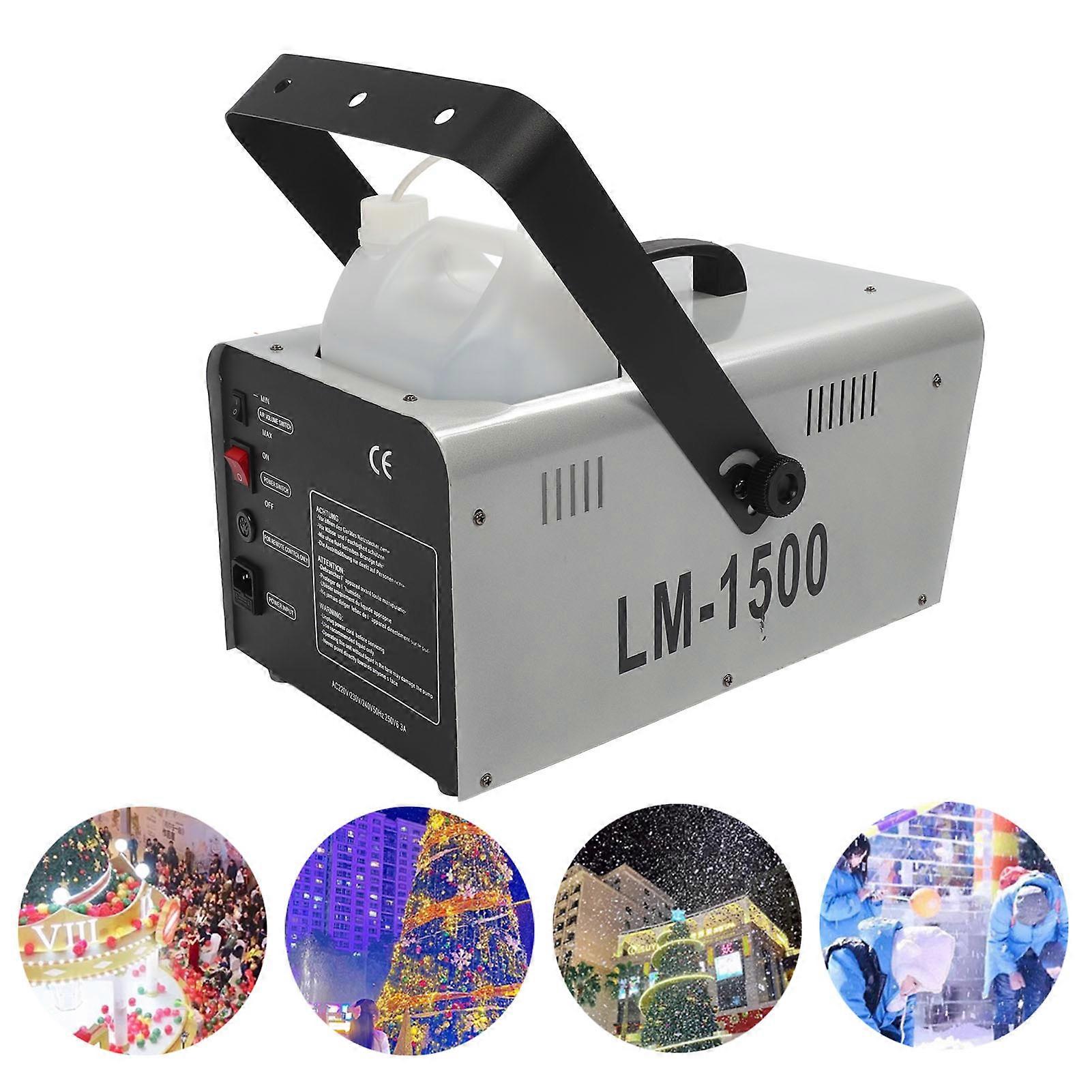 1500W LM-1500 Snow Machine 5L Capacity Manual & Remote Control