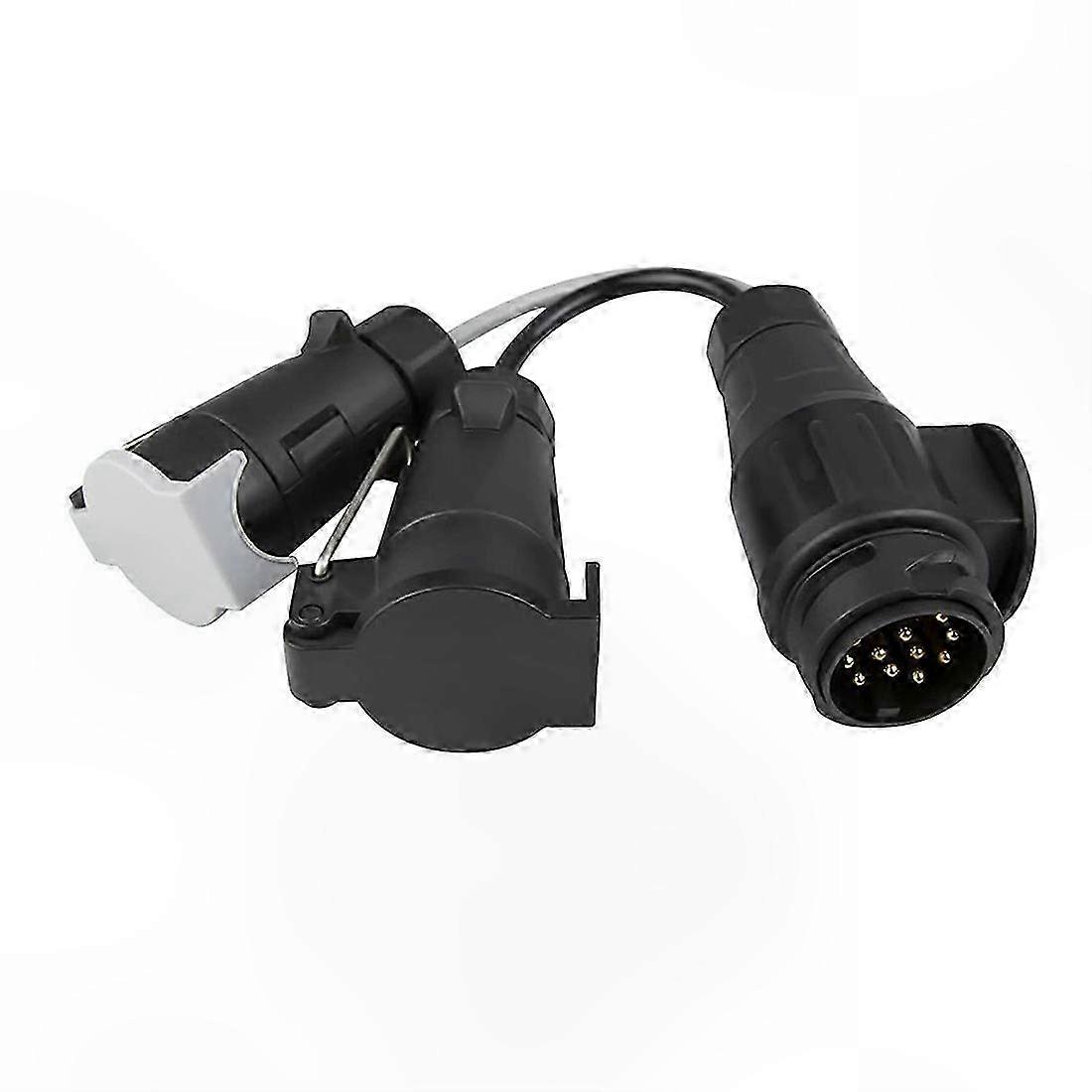 7-Pin to 13-Pin Towing Adapter with 12N+12S Socket for Trailer Electric Conversion Connection Lead