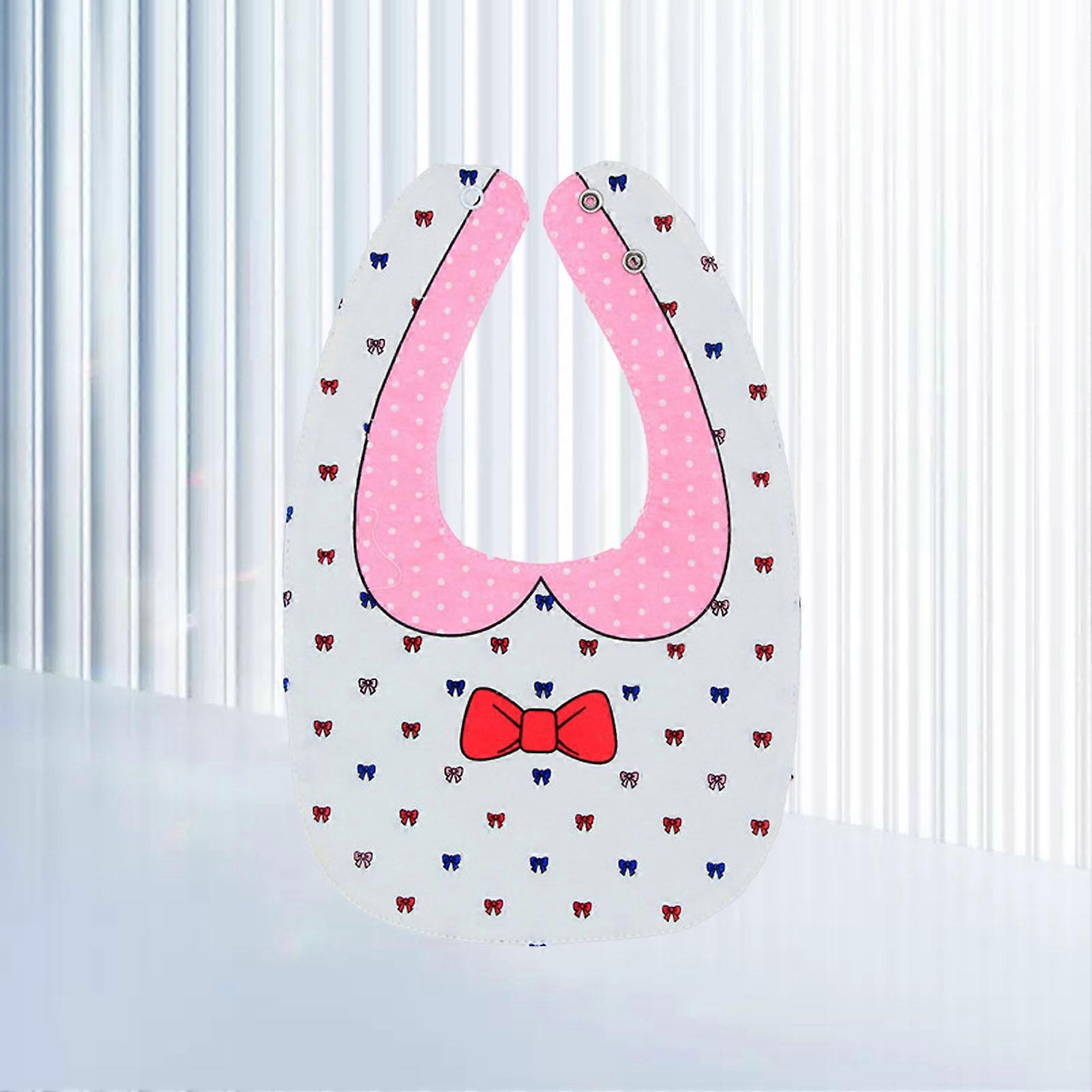 Toddler Bibs Double Sided Waterproof Soft Cotton Cartoon Pattern