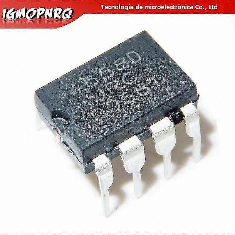 20pcs NJM4558D 4558D Op Amps DIP-8 Dual High Gain Operational Amplifiers New Original For Integrated Circuits