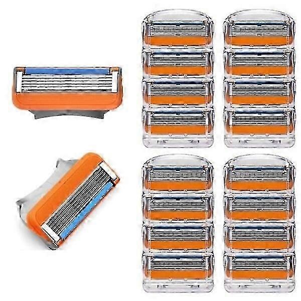 16 pack of razor blades compatible with Fusion 5