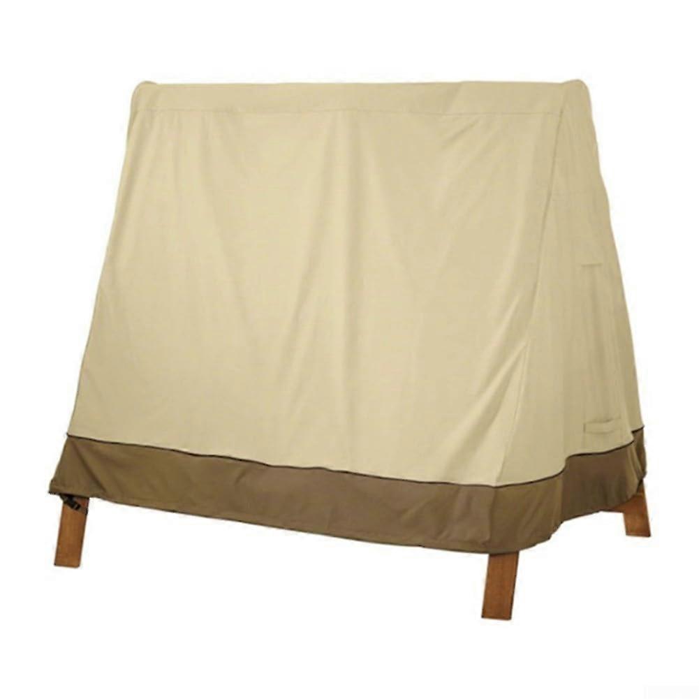 Outdoor Swing Covers For AFrame Patio Swing Waterproof Windproof UVResistant Weather Protector Beige 216x140x170 cm