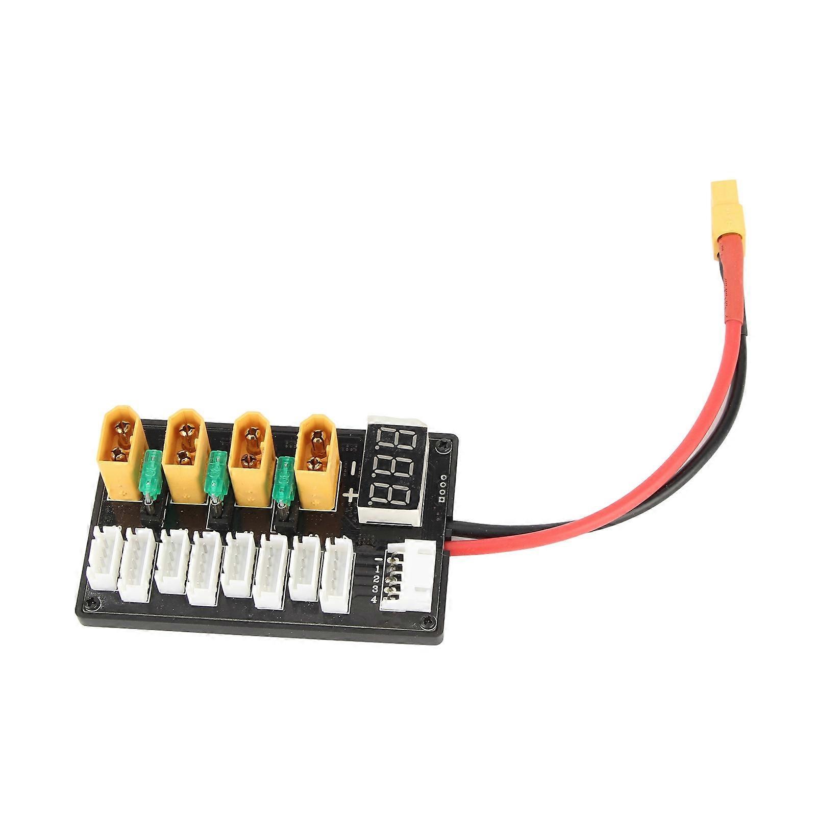 XT60 Mini Parallel Charging Board 15A Fuse 3S 4S Battery Plate