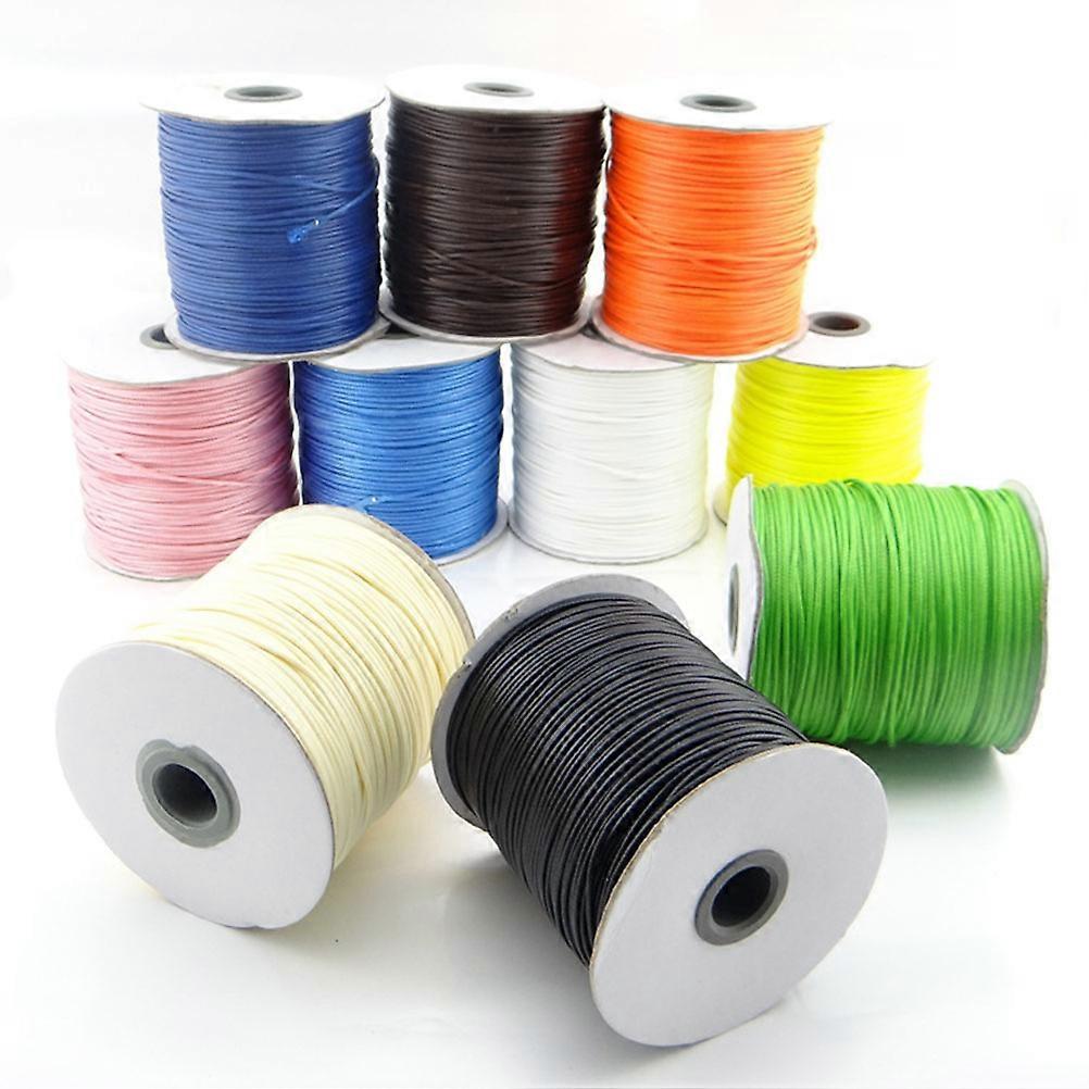 Waxed Polyester Thread For Jewelry Making And DIY Activities In Black 1Roll