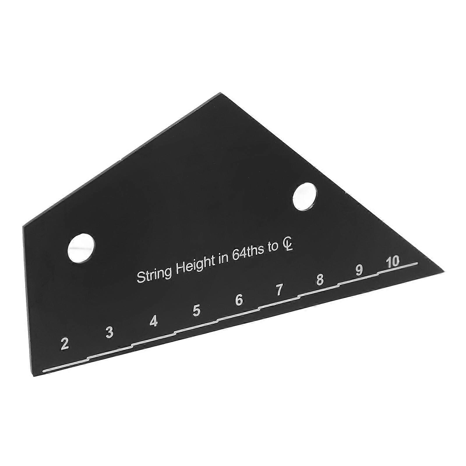 Guitar Setup Kit String Action Gauge Tool for Guitar Black Stainless Steel