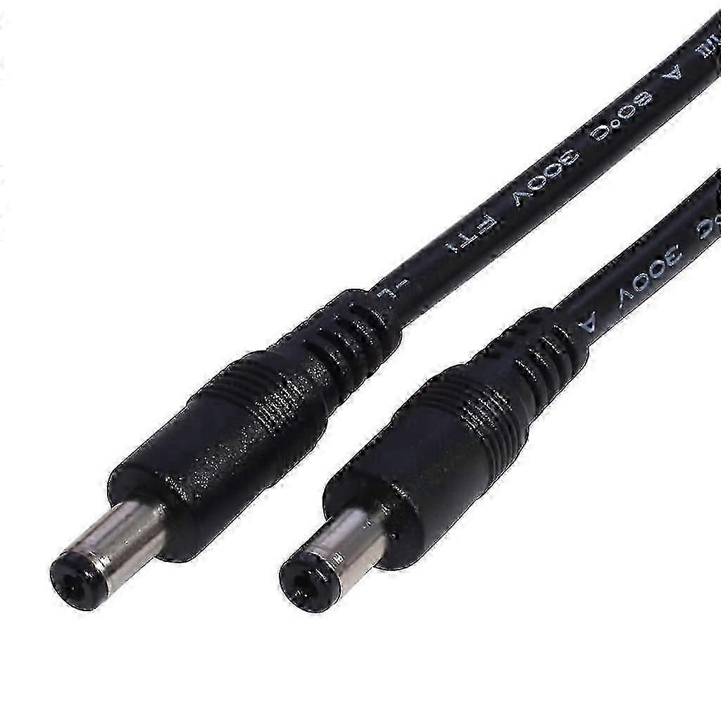 DC5521 5,5x2,1 mm uros-uros-kaapeli 18 AWG EU-virtalähde