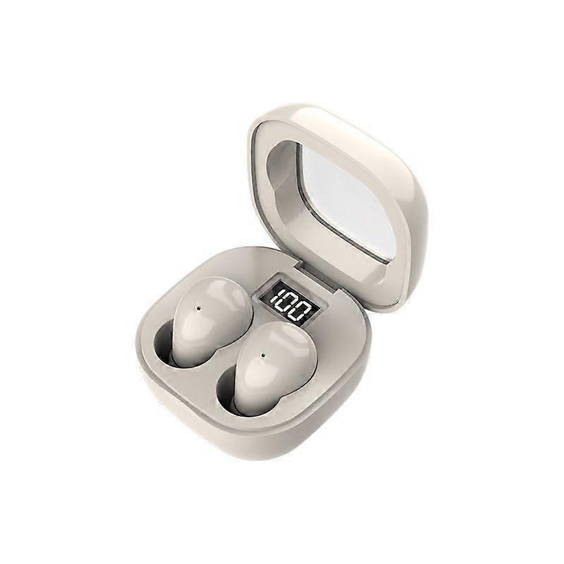 Sleeping earplugs Bluetooth 5.3 enc intelligent noise reduction suitable for sleeping and exercise(Beige)