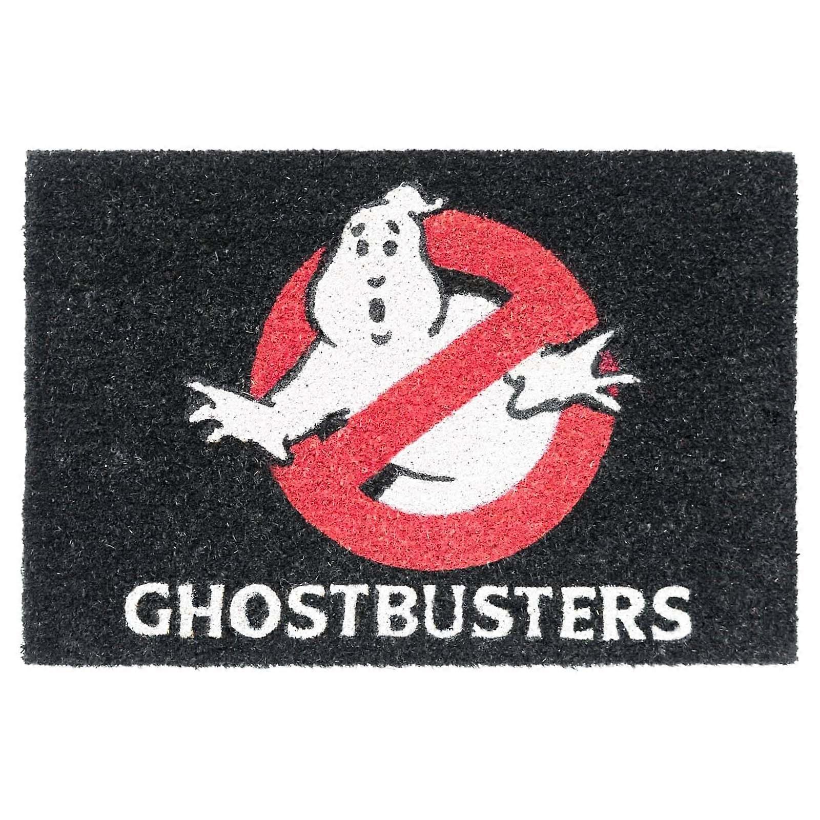 Decorative Doormat with Ghost Logo Design, 40x60cm, Non-Slip, Black / Red