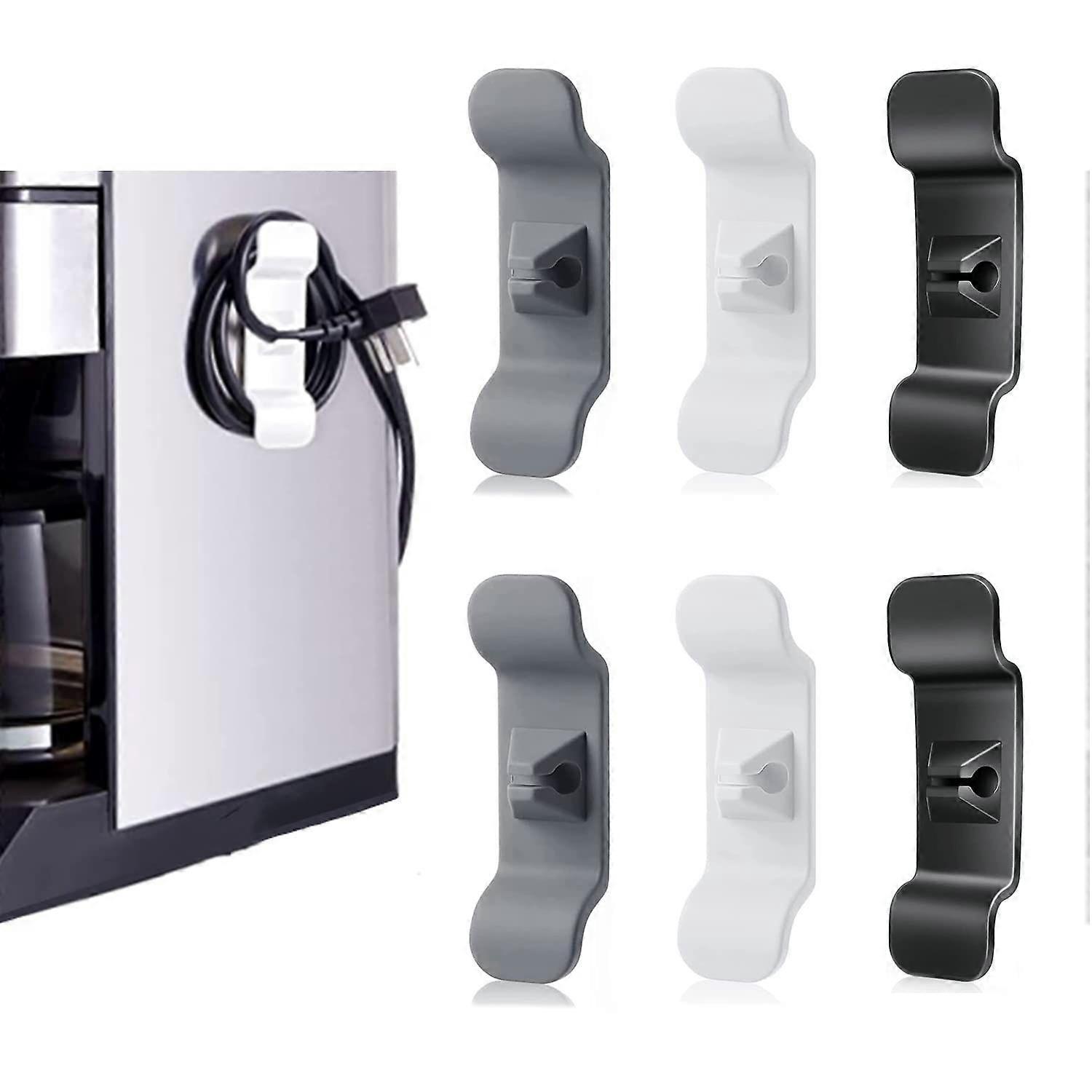 Cable Organizer, 6-Piece Device Cable Holder, Cable Shortener, Small Appliance