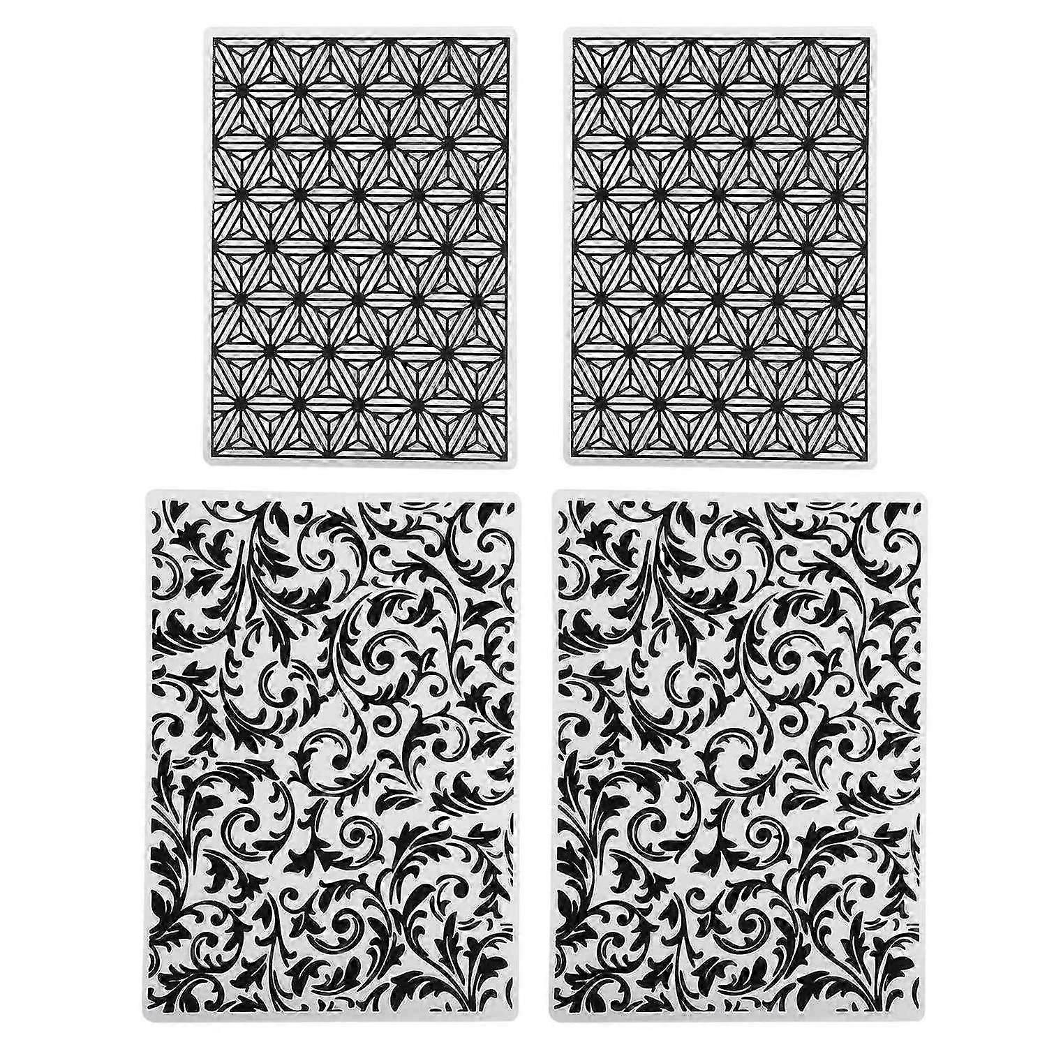 2025 Latest Model 4PCS Plastic Embossing Folders Template DIY Card Making