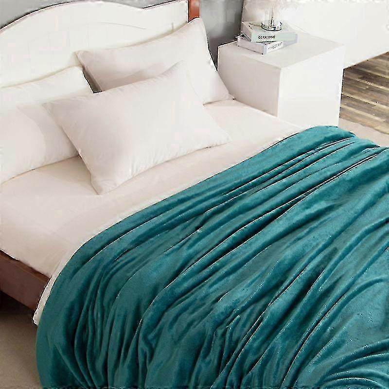 Fleece Blanket Sofa Throw Versatile Blanket Fluffy Soft Throw for Bed Couch 130x150cm