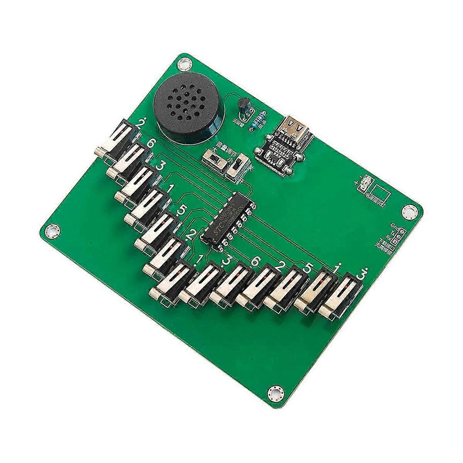 Electronic Kalimba Thumb Piano 13 Key Pentatonic Scale Instruments Electronic DIY Soldering Kit 13 Key Pentatonic Scale