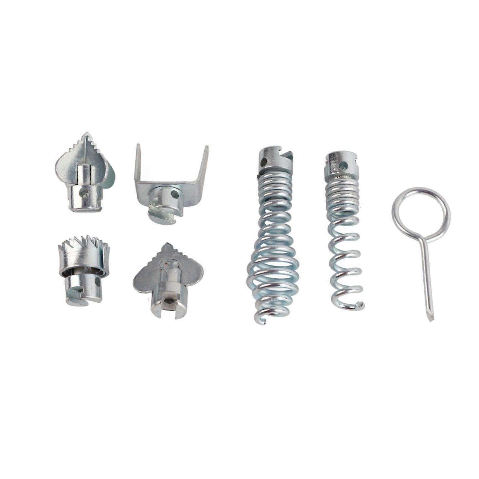Lot de 7 têtes de coupe pour machine de dragage de canalisations en acier au manganèse de 16 mm