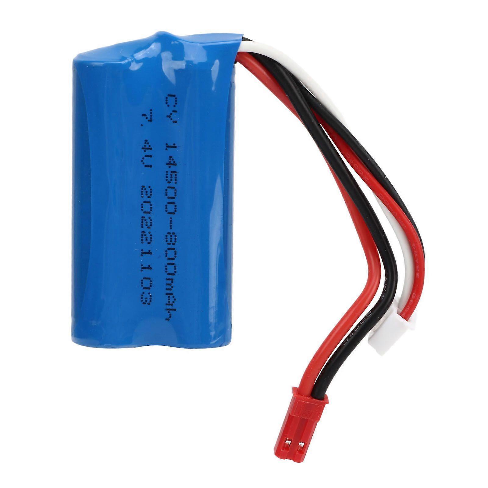 RC Battery Pack 7.4V 800mah Li Ion RC LiPo Battery Replacement for WL917 RC Toys
