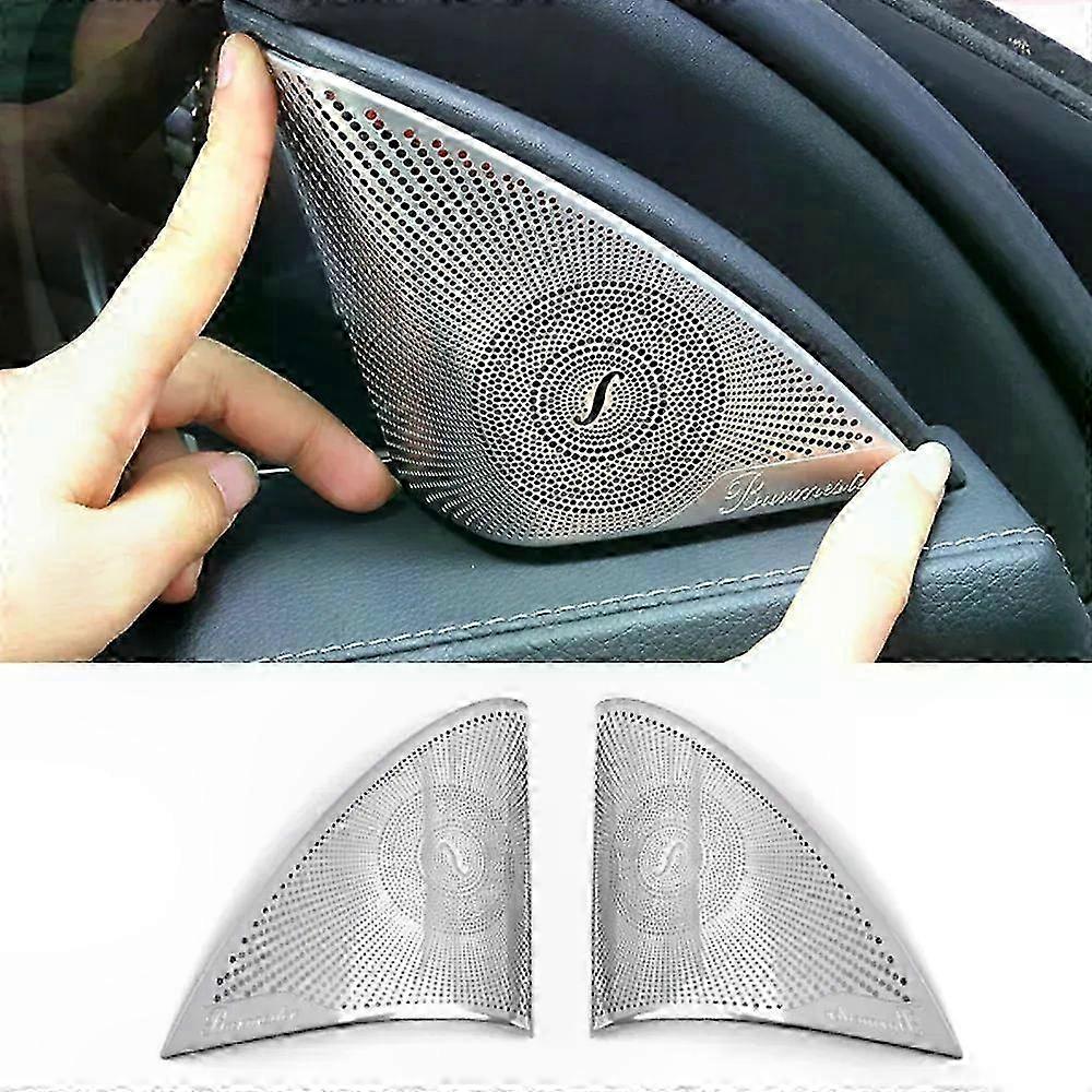 Car Door Speaker Covers for o Case 2pcs Compatible with E Class W212 W213 AMG Brabus
