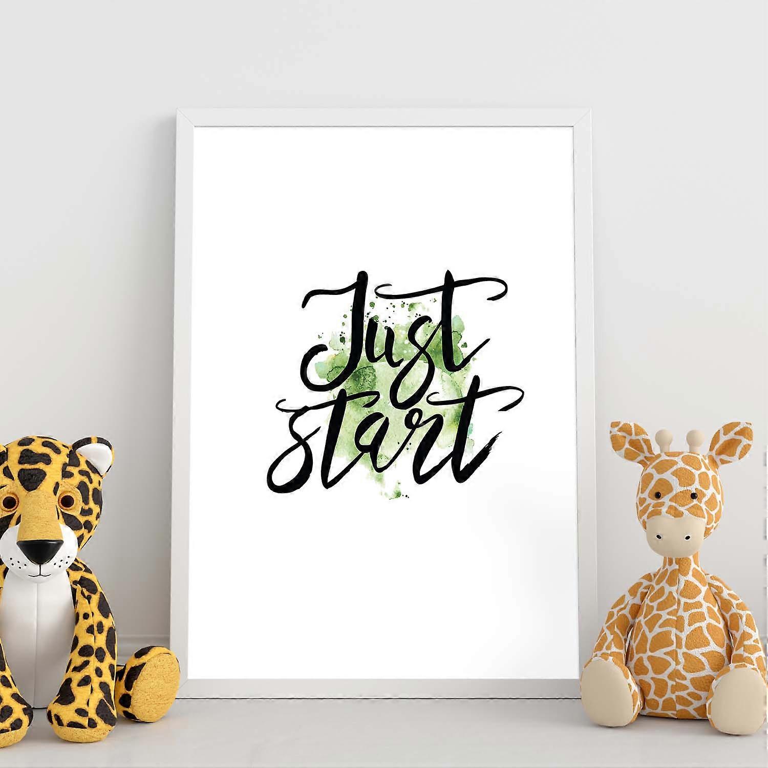 Bunter "Just Start"-Print