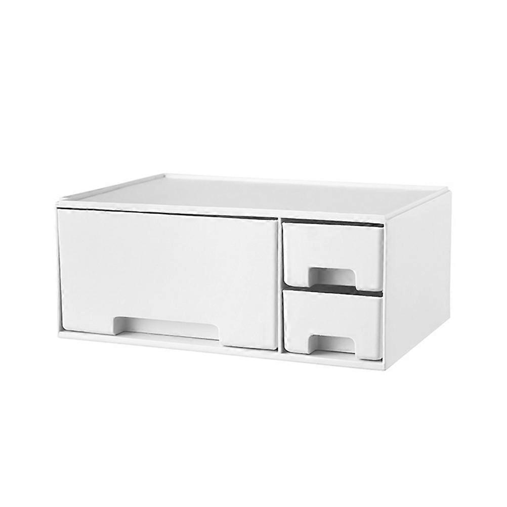 Monitor Shelf Designed for Storage Container with Drawer Box for Office Use