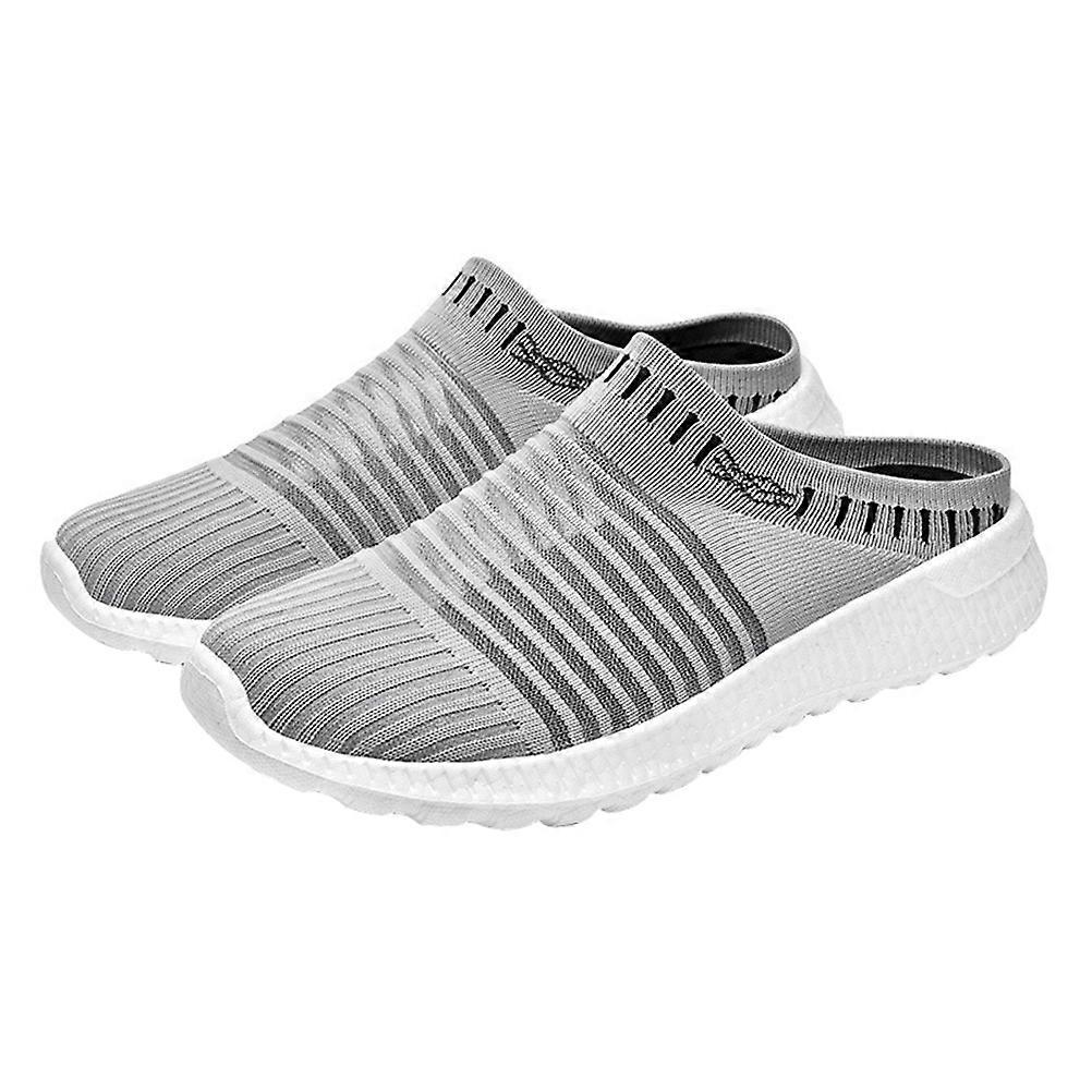 Durable Mesh Slippers Breathable Walking Shoes with PU Sole 1Pair