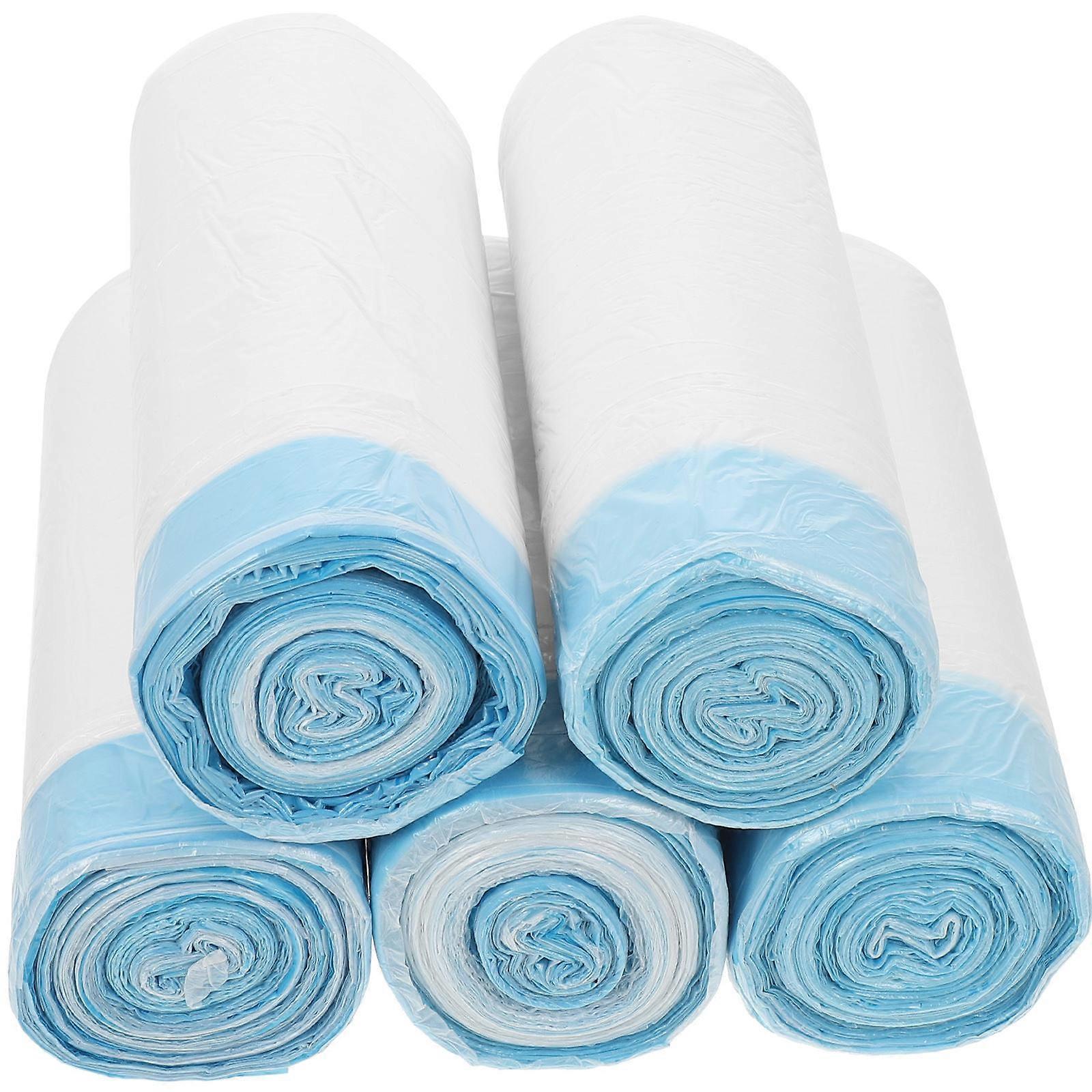 Cat Litter Container Drawstring Bags for Storage Use with 5 Rolls Included