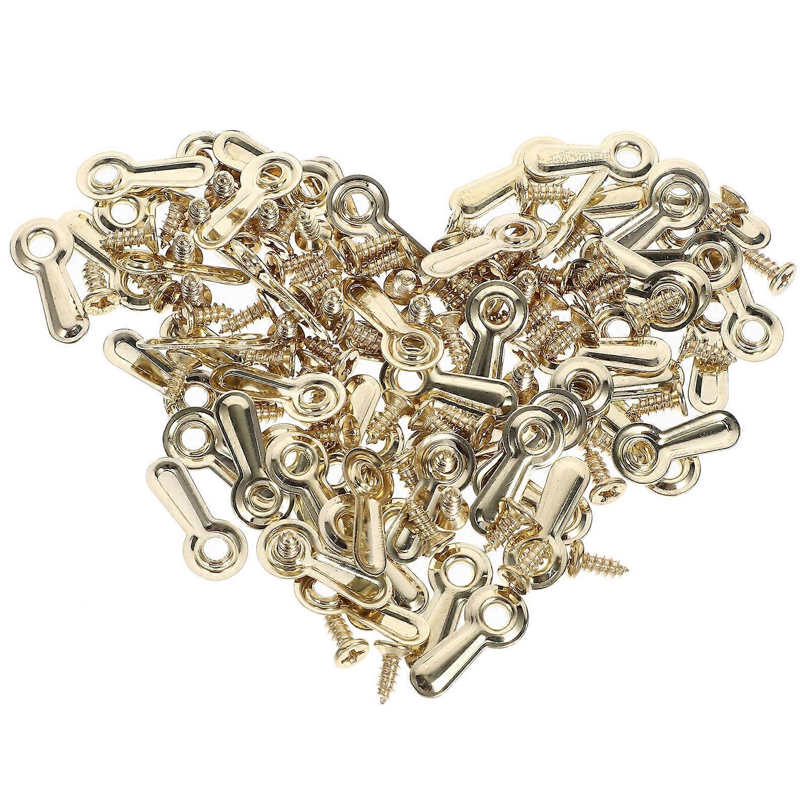 1Set Golden Picture Frame Backing Clips for Outdoor Iron Photo Frame Accessories