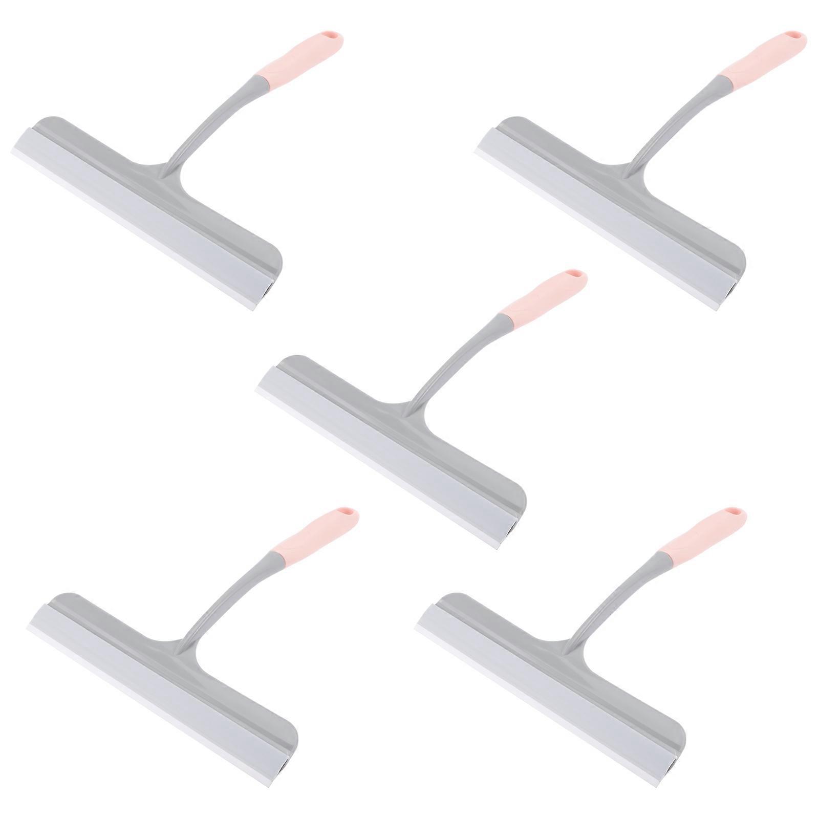 Window Cleaner Tool Silicone Glass Squeegee for Home 5Pcs Shower Cleaning