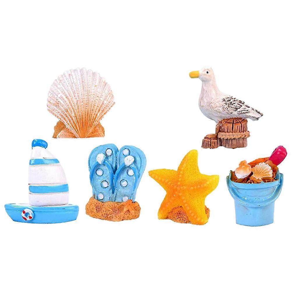 Ocean Style Resin Sailboat Model Craft for Decoration with 1Set