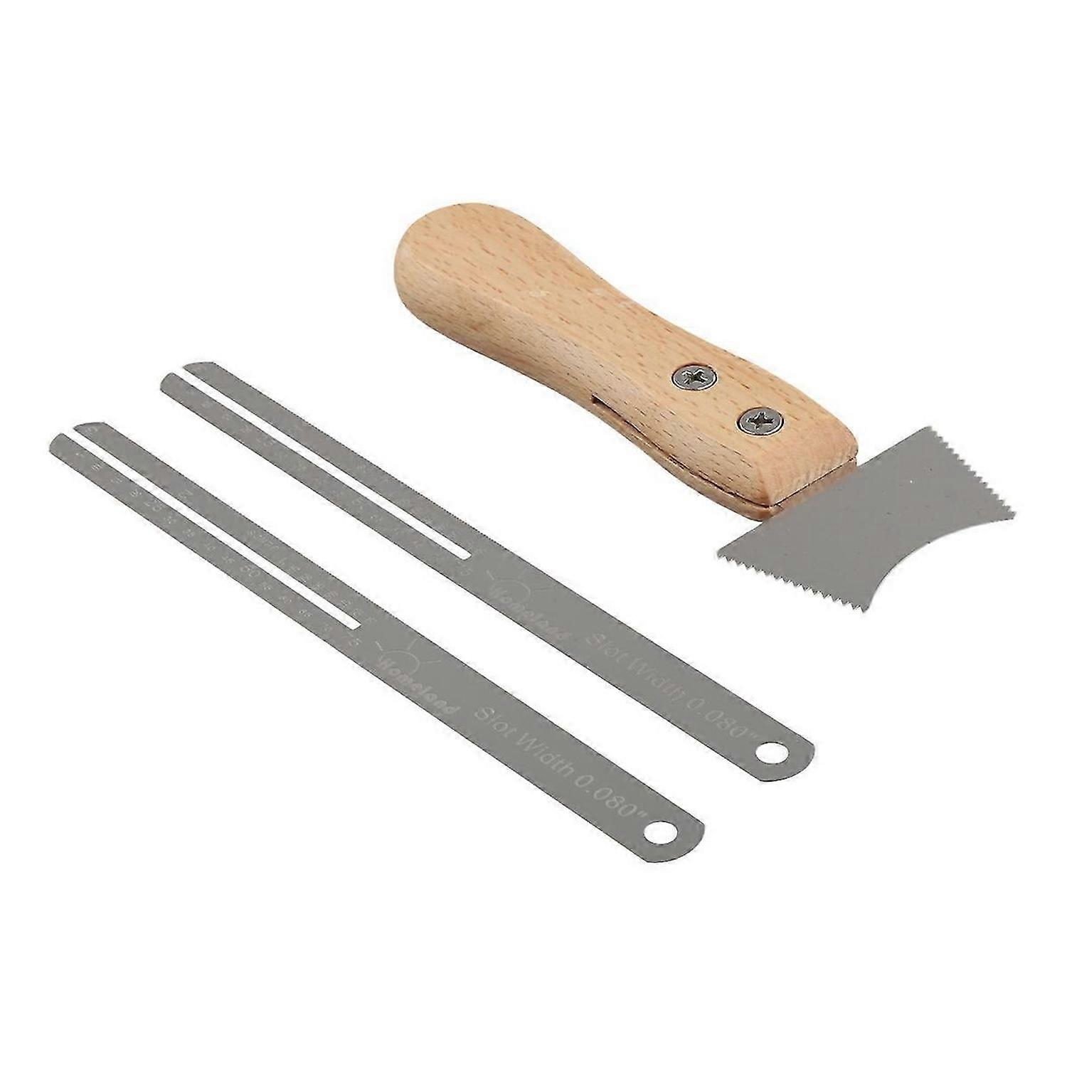 Guitar Fret Wire Groove Protector Ruler Fingerboard Replace Tool Set Protect Fingerboard Replace Too