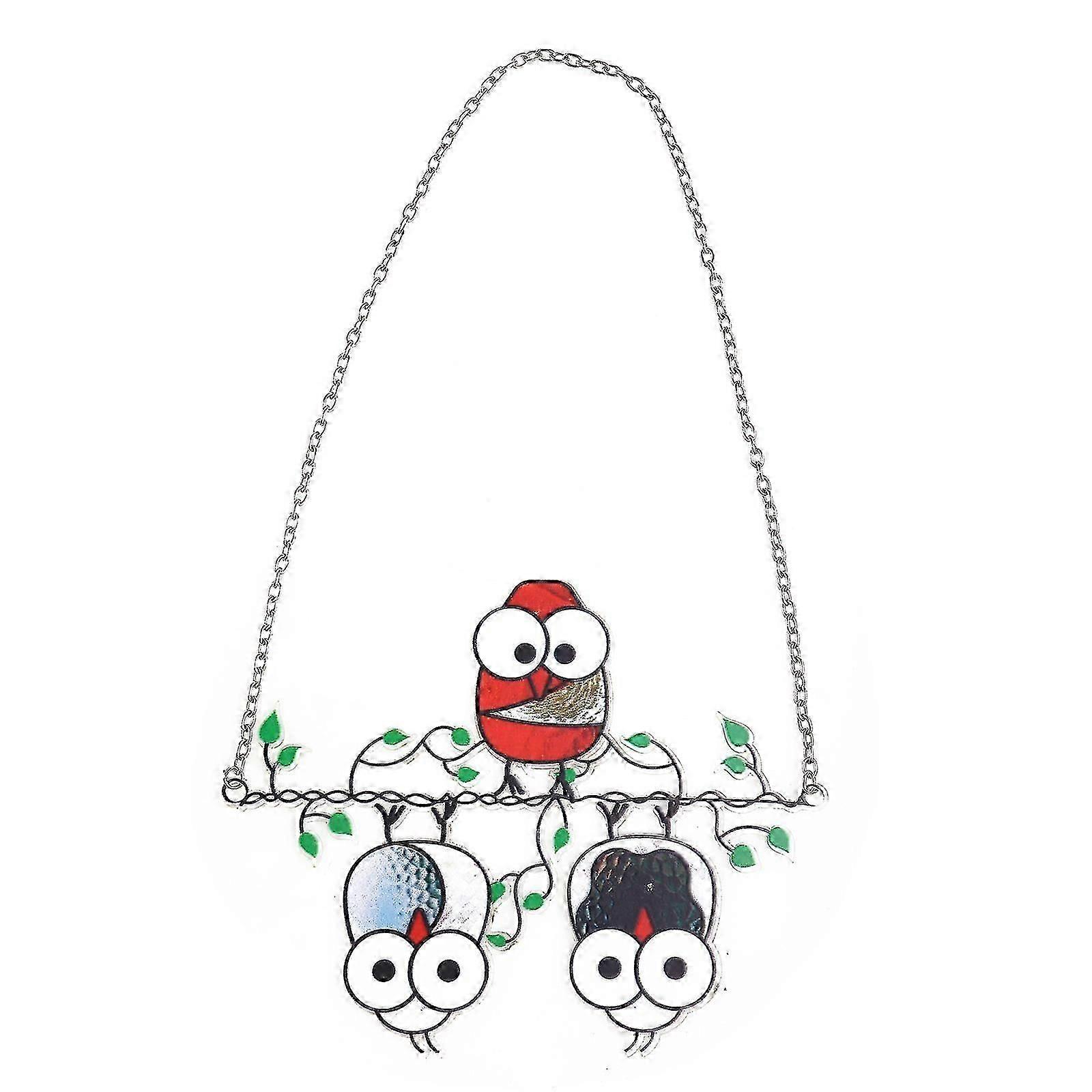 Cartoon Owls Pendant Hanging Animal Owl Ornament Miniature Acrylic Decor