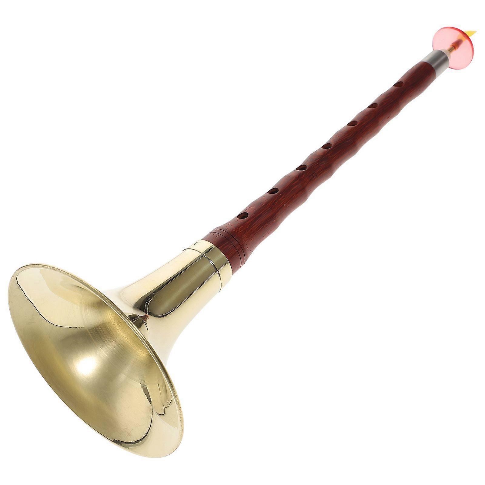 1 Set Chinese Rosewood Suona for Beginners Professional F Key Wind Instrument Random Color