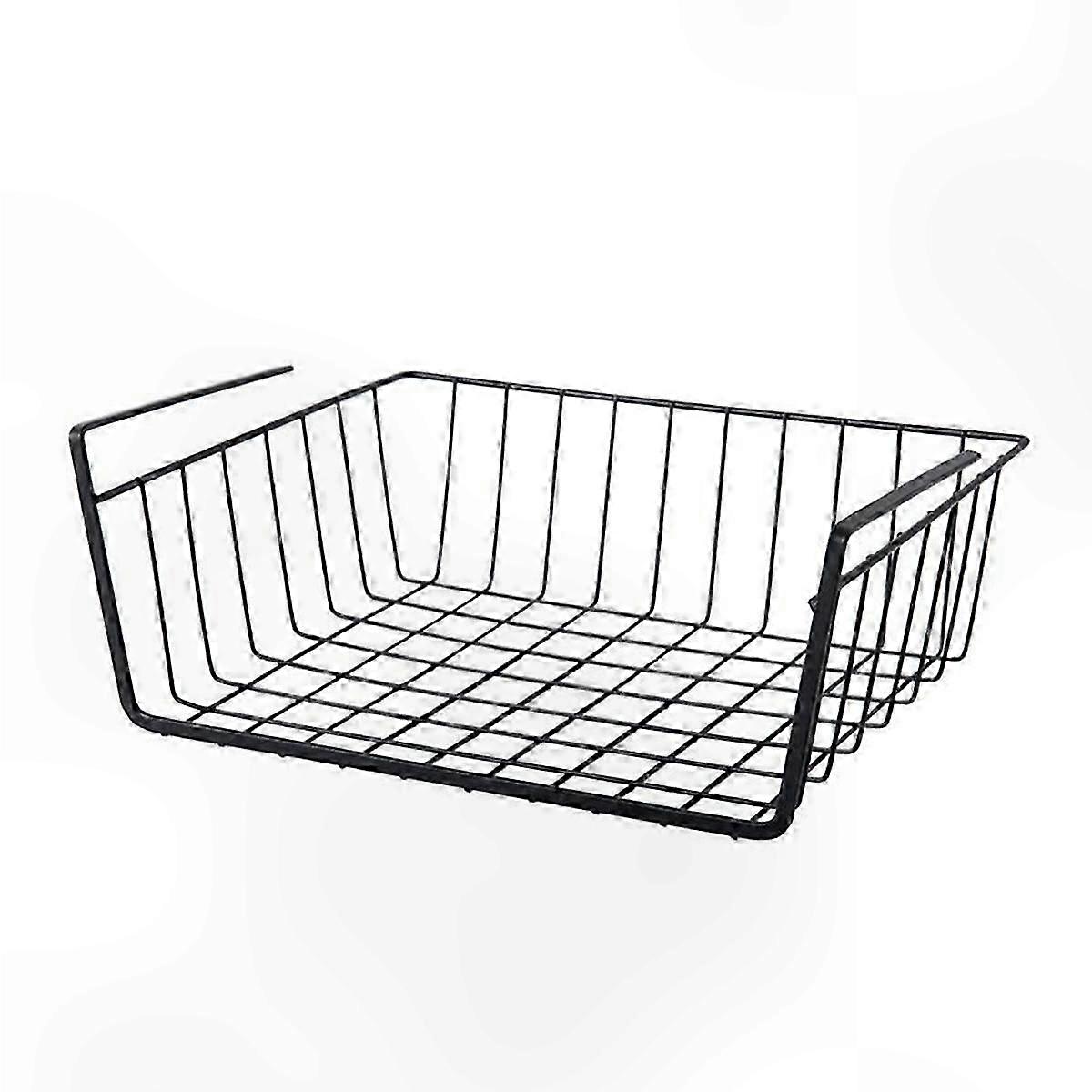 Black Under Cabinet Storage Shelf for Home Organization and Space Saving
