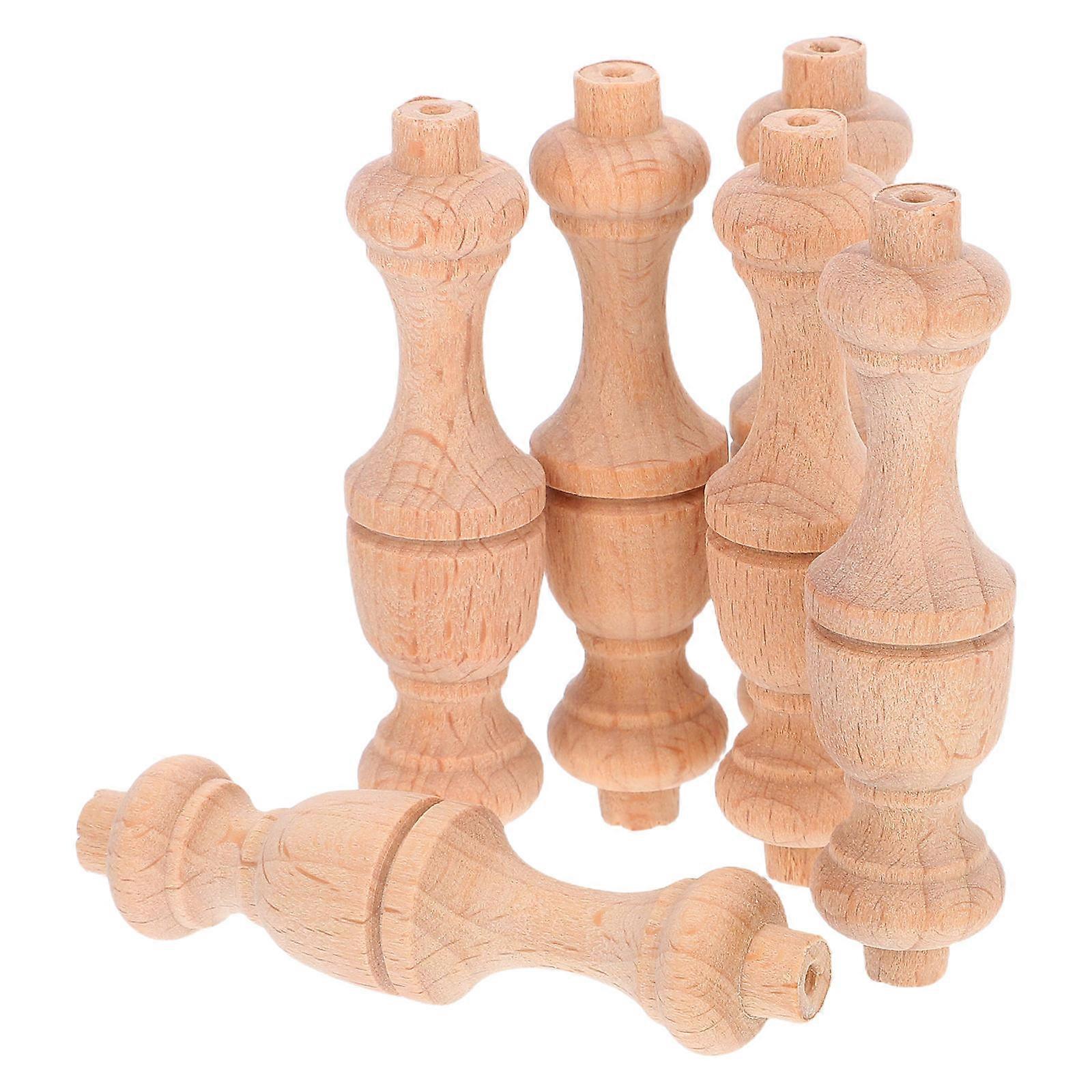 Mini Roman Pillar Solid Wood Columns for Home Decor 18Pcs Set