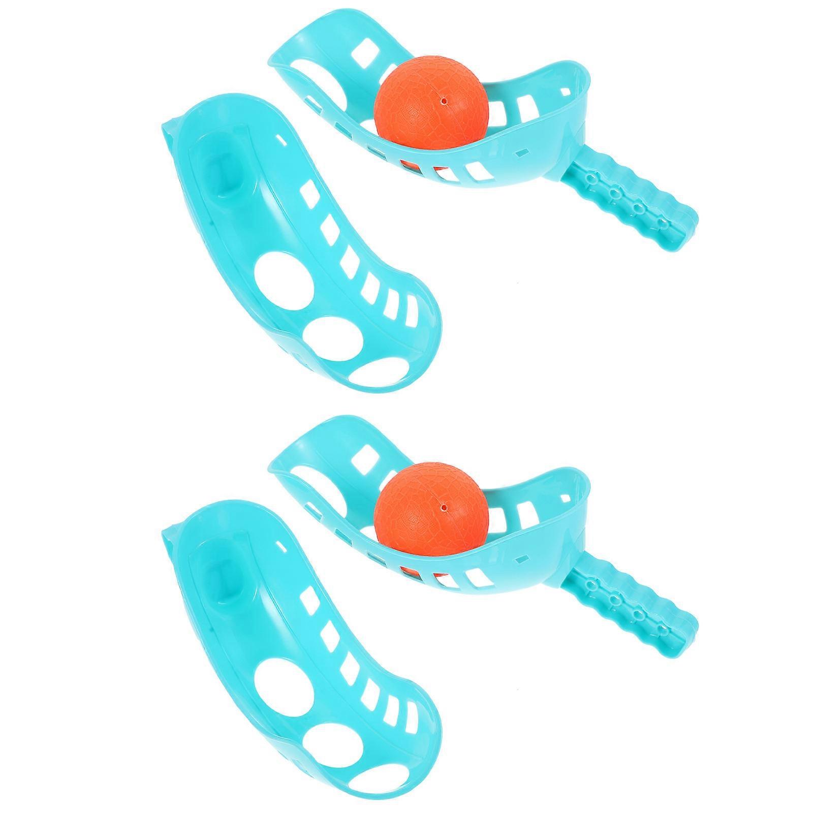 Children Outdoor Game Ball Throw Catching Game Outdoor Garden Abs Assorted Color for Throw and Catch 2 Sets