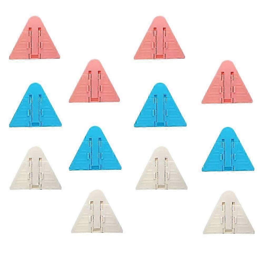 Window Protective Lock Child Safety Lock Windows Cabinets Abs Assorted Color Applied for Baby Safety 12Pcs
