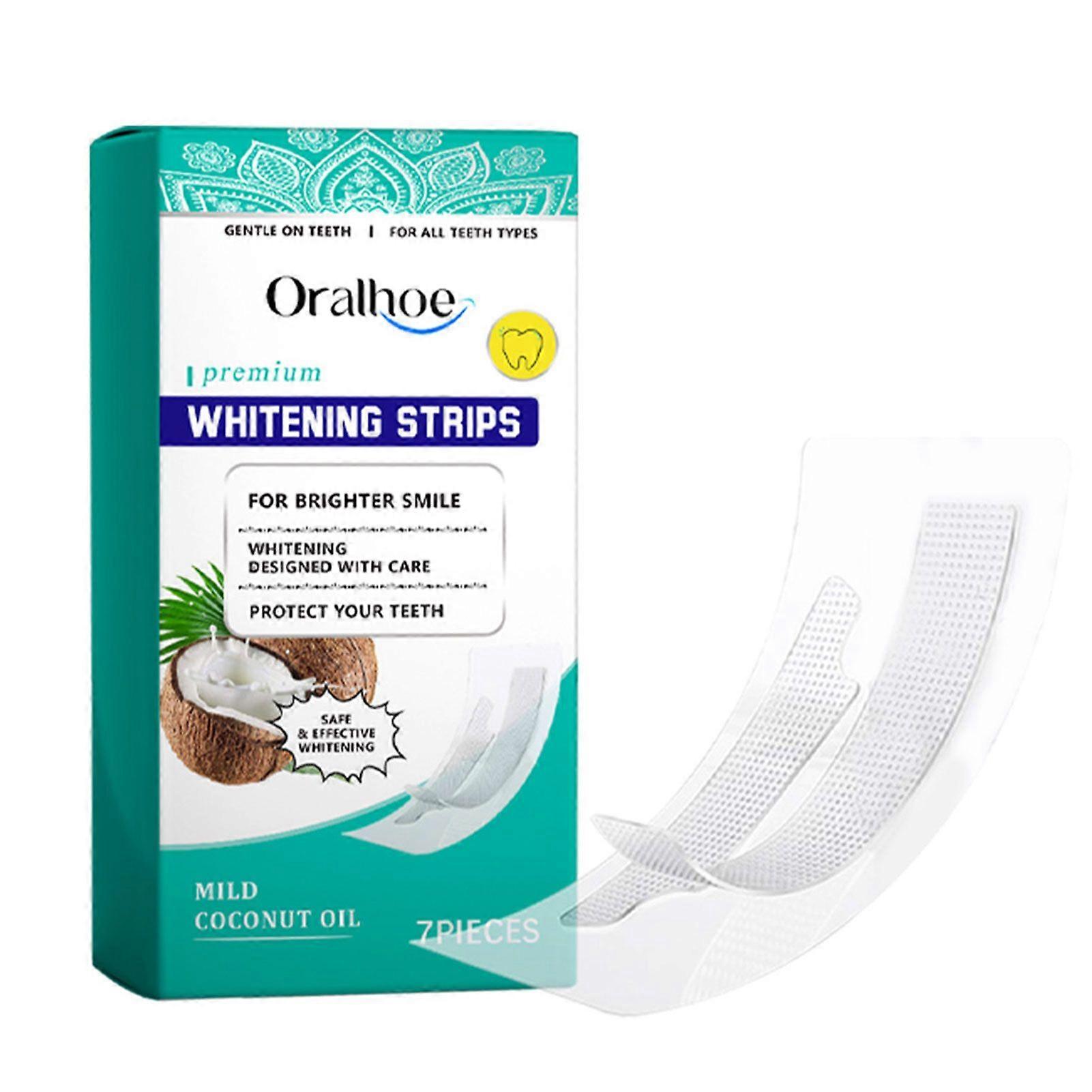 Tooth Whitening Strips for Sensitive Teeth Daily Use Stain Remover Kit Enamel Safe Fast Whitening for Brighter Smiles