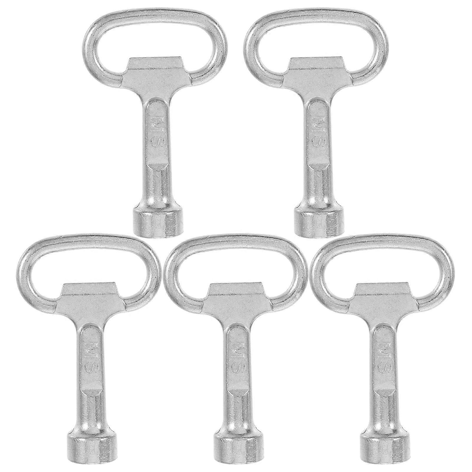 Utility Triangle Key Multi-Functional Key for Water Meter Cabinet Lock 5Pcs