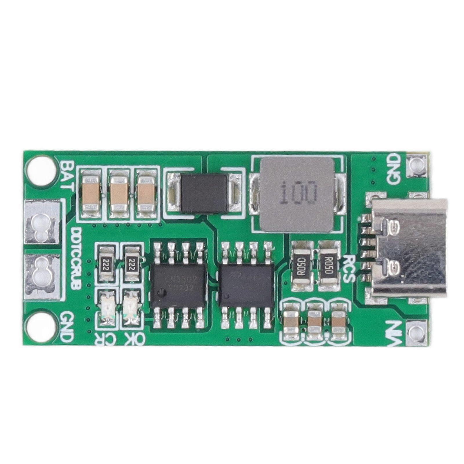 Battery Charger Module Type C To 8.4V Good Protection Boost Voltage Lithium Battery Charging Board Green 4A