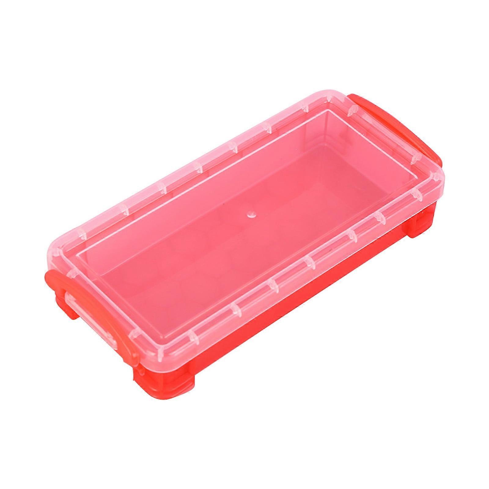 vankin Large Capacity Plastic Pencil Box with Snap-Tight Lid, Stackable Design, Multiple Colors - Office Storage Organizer