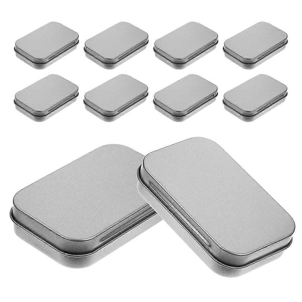 Tinplate Mini Hinged Metal Box for Small Trinket Storage 20Pcs