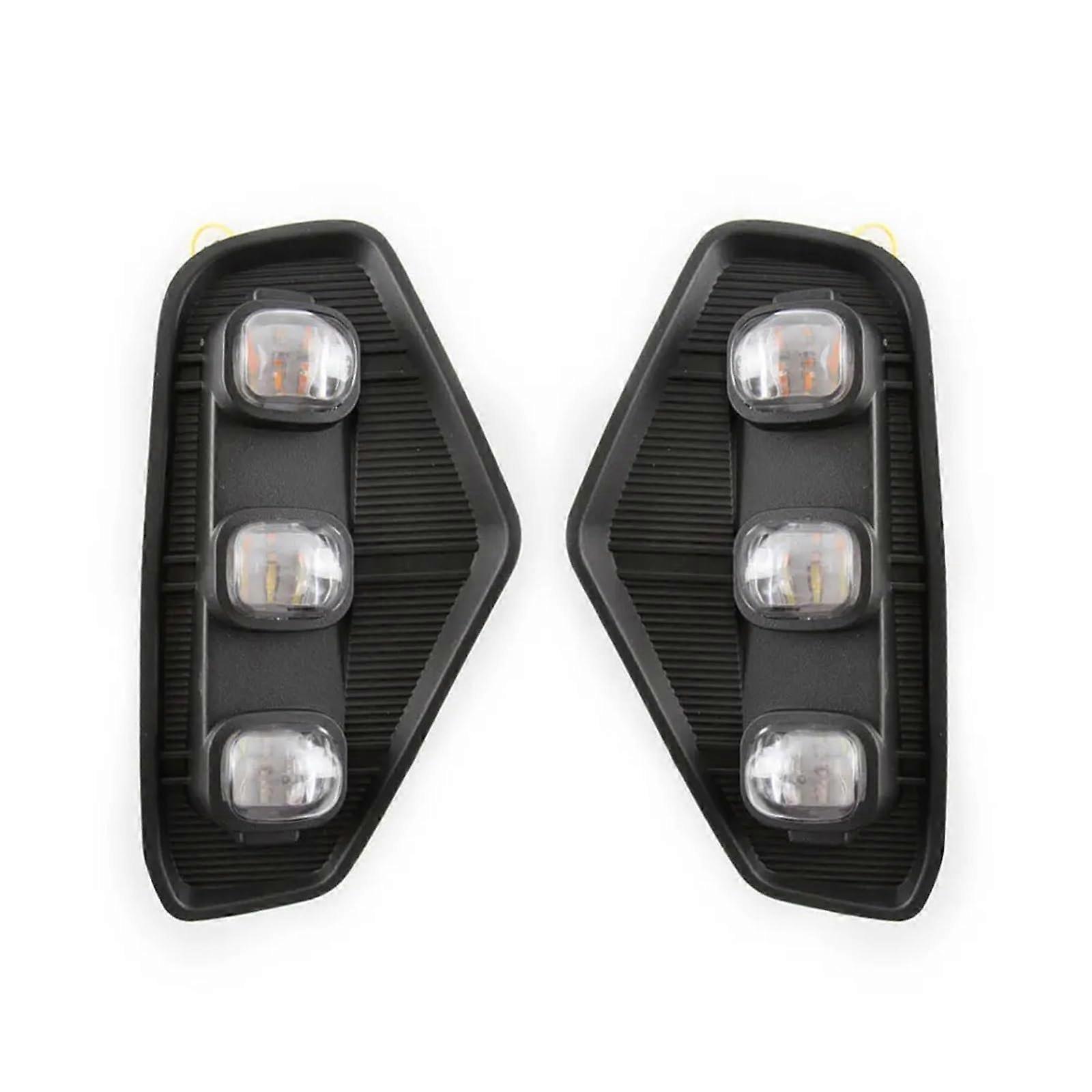 Sequential Lights DRL LED Fog Lamp Waterproof Turn Signal For Nissan Navara NP300 Frontier 2020-2023 White Yellow Red