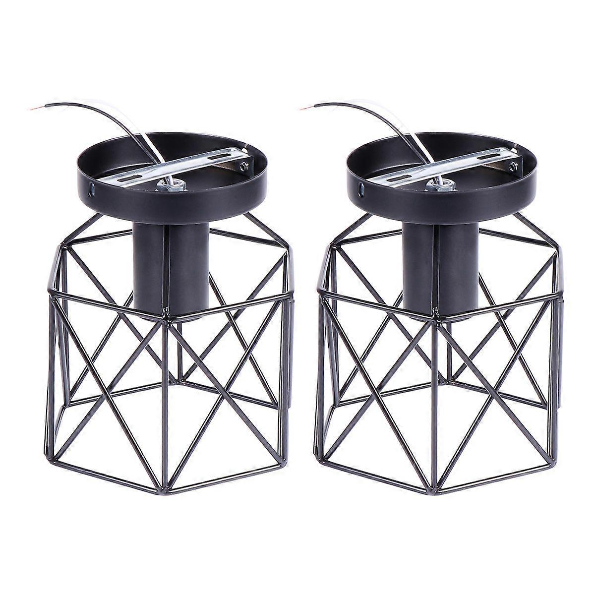 Bedroom Light Black Iron Art Ceiling Light 6Pcs Creative Ceiling Lamp