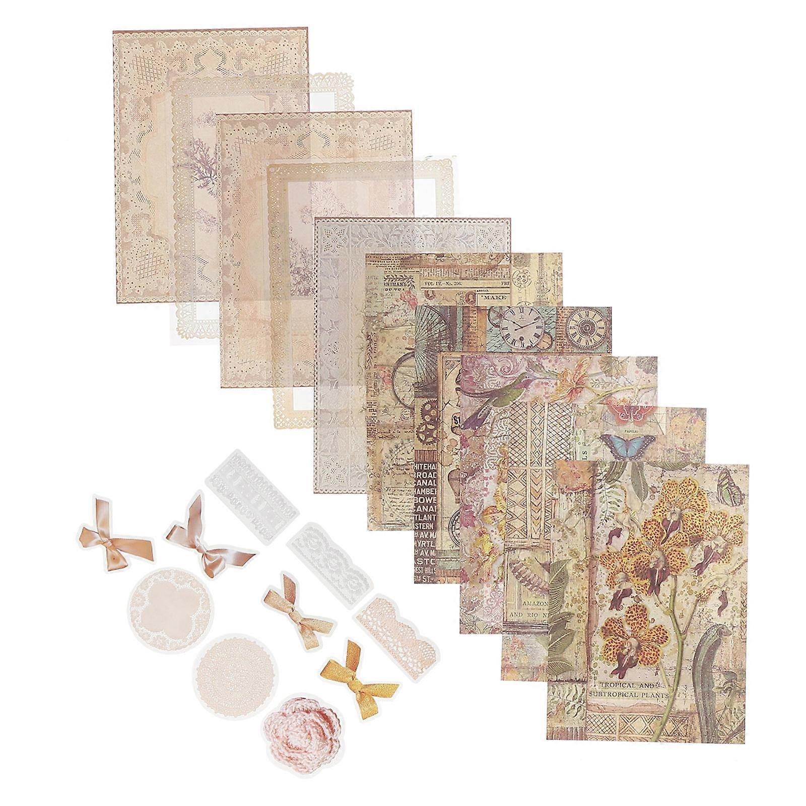 DIY Material Papers For Women 0.01X10X14CM Assorted Color Handmade Greeting Cards 2 Sets