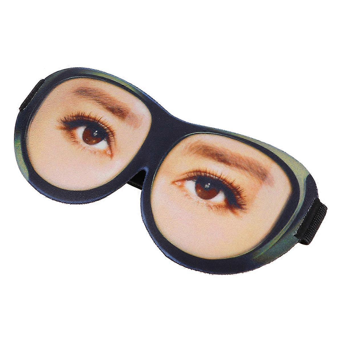 3D Sleeping Eyeshade Creative Glasses Eyeshade for Wearing 3Pcs Pack