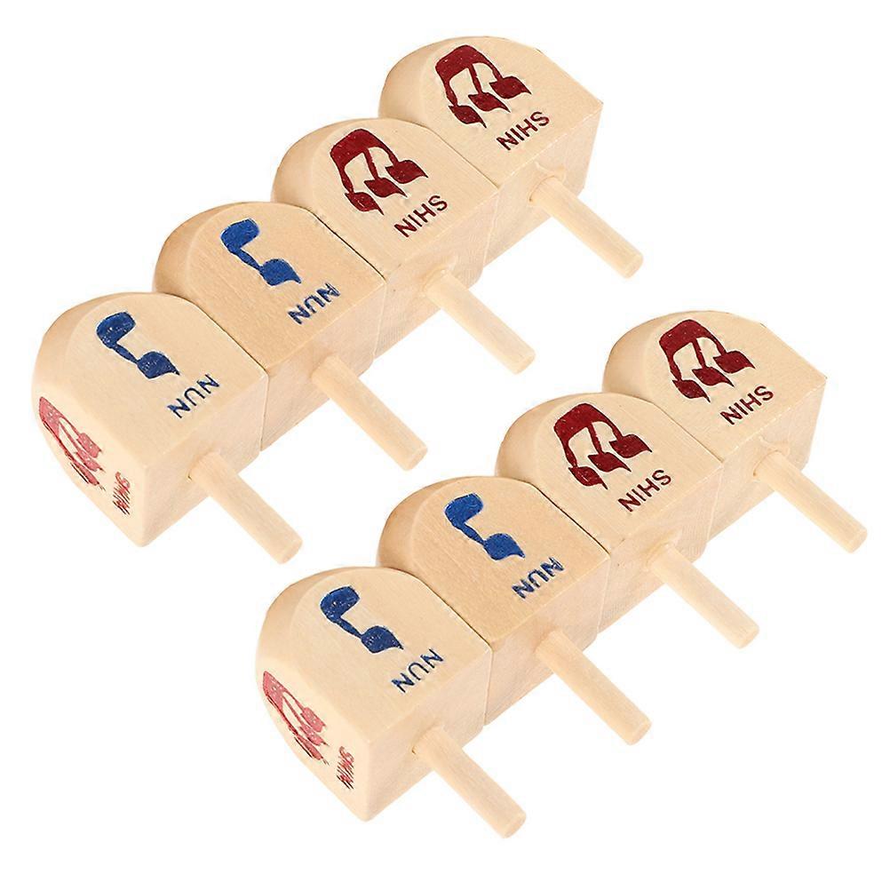 Wood Spinning Top for Kids Playing Hanukkah Game 24Pcs Set