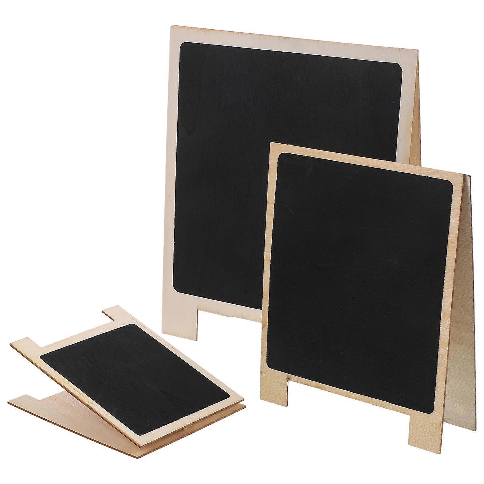 Rectangular Multi-Function Blackboard Memo For Home Use Event Decoration 10X8X1.8CM Black 9 Pcs