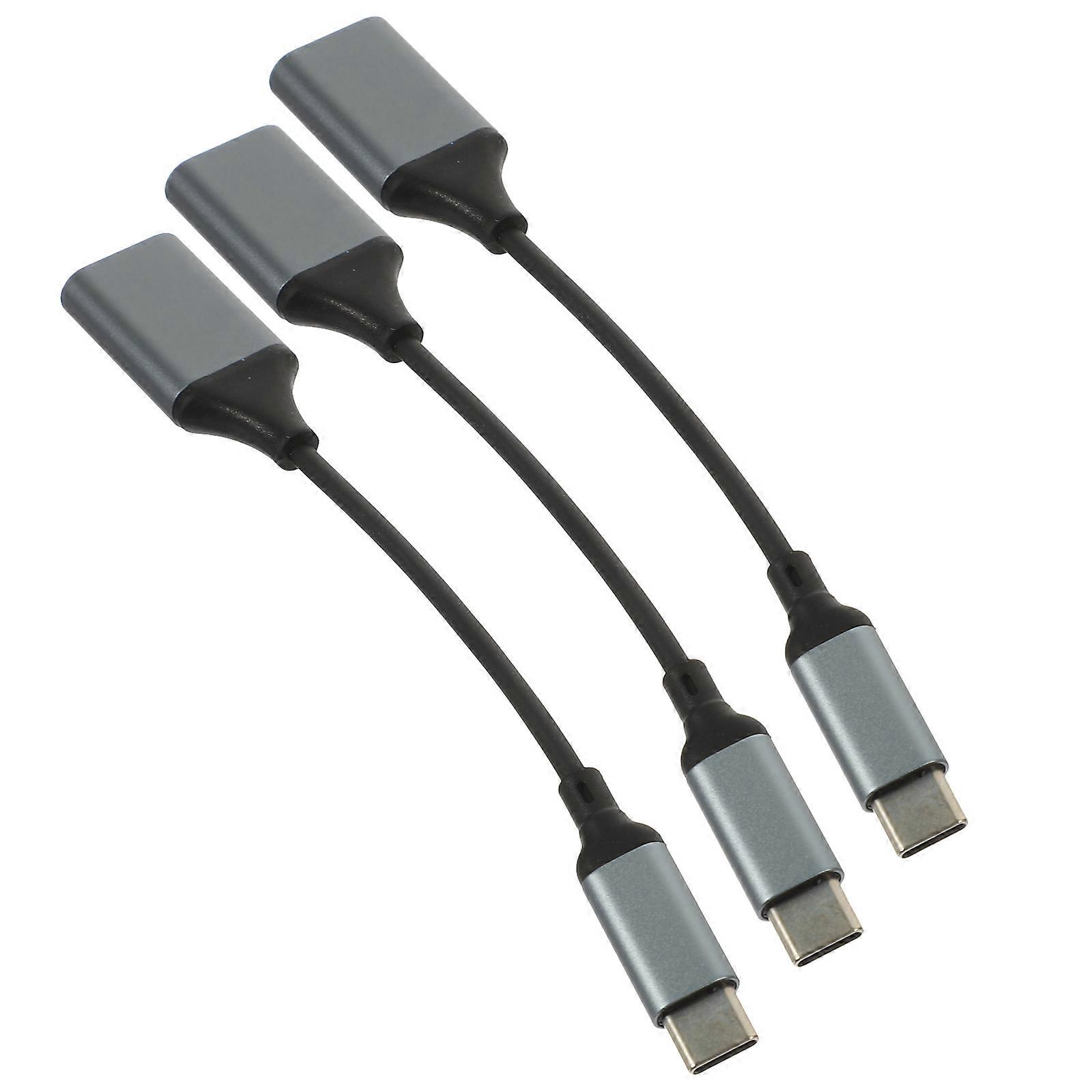 USB C to USB 3.0 Female Adaptor for Data Transfer 9Pcs Black Accessories