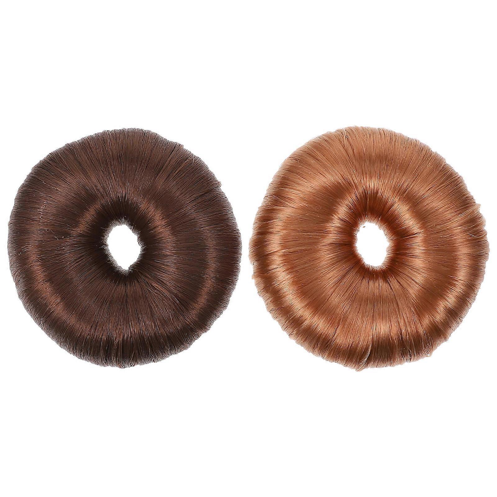 Hair Bun Shaper Wig Hair Bun Maker for Styling with 4Pcs Elastic Ties
