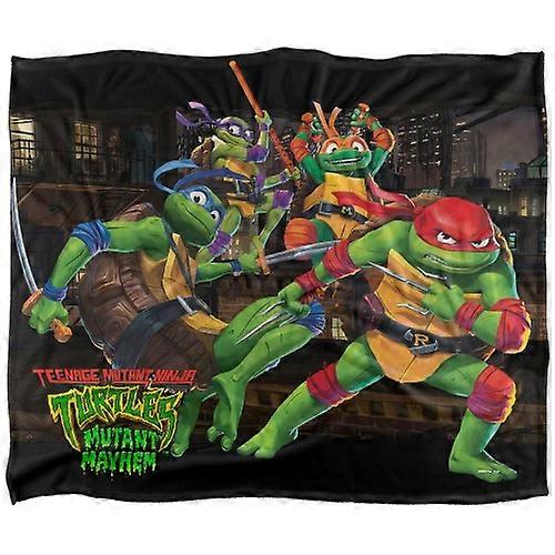 Teenage Mutant Ninja Turtles: Mutant Mayhem Nightly Rooftop Escapade Silky Supersoft Blanket