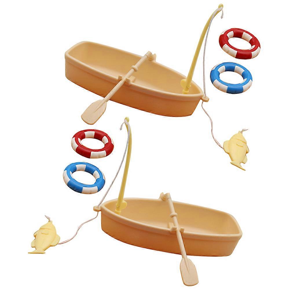 Plastic Fishing Tool Set for Mini House Decor with 6Sets