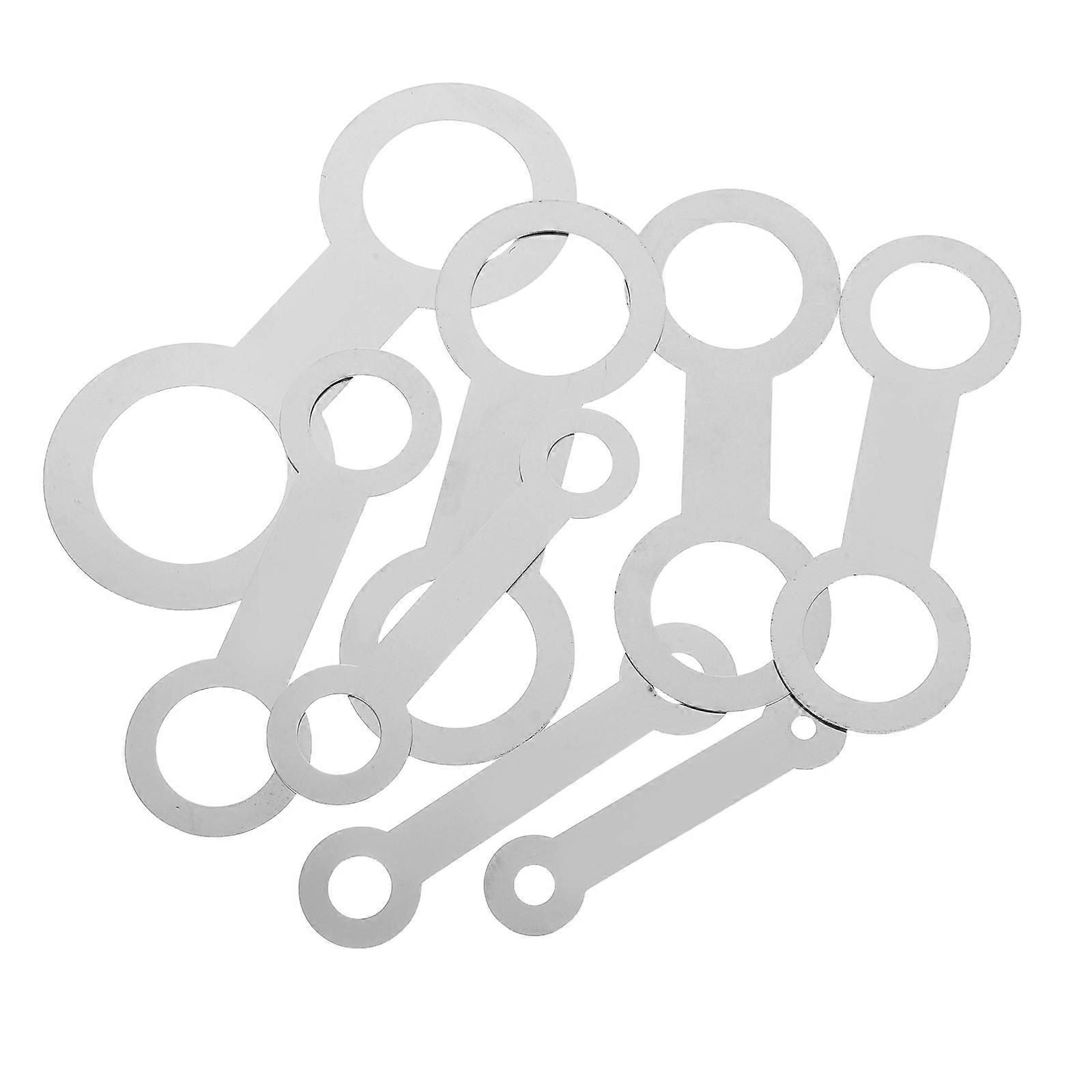Saxophone Leveling Tool Pads for Repair 24Pcs Set Silver Tone